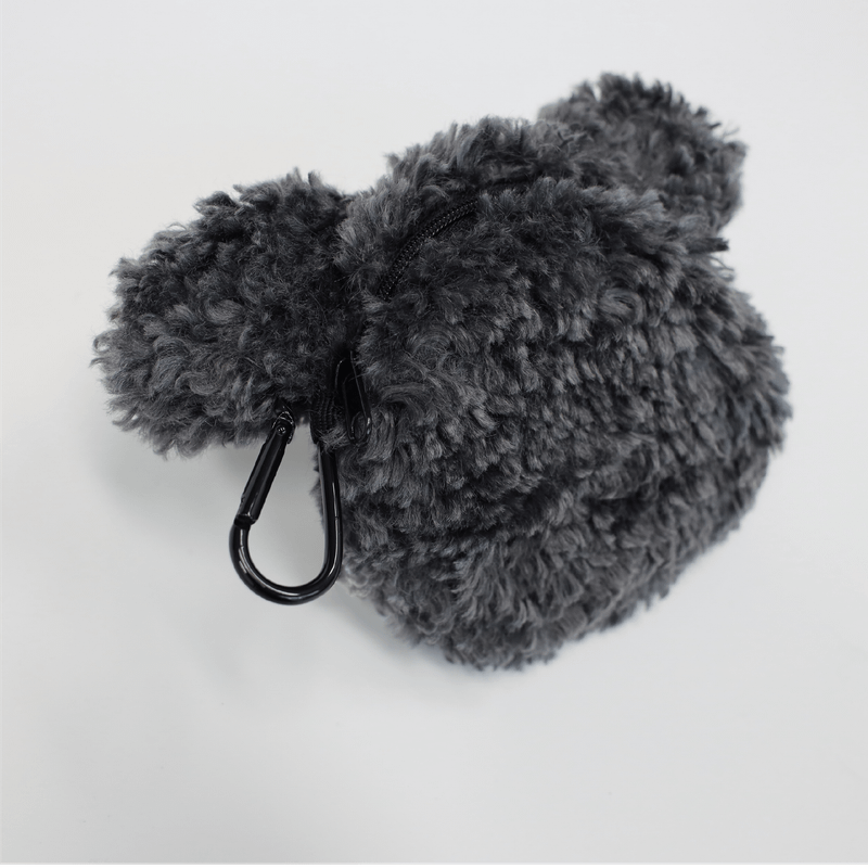 PAPA.GO.PAPA Black Sesame Piz Poodle Pouch Keyring
