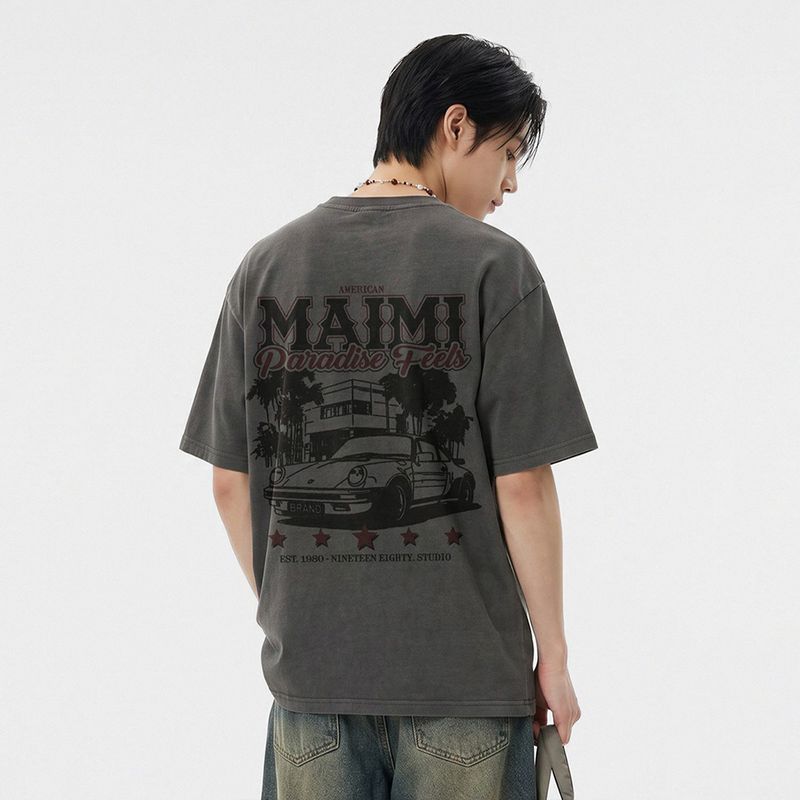 NTET（エヌティーイーティー）の「paradise feels pigment-dyed short-sleeve t-shirt (3color)（Tops）」