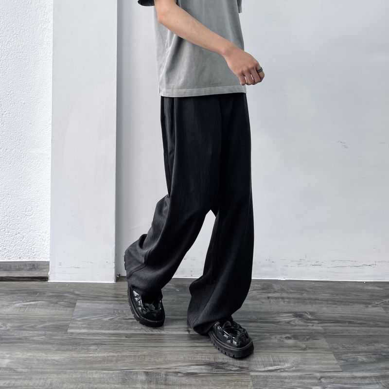 Shadow Texture Wide Trousers