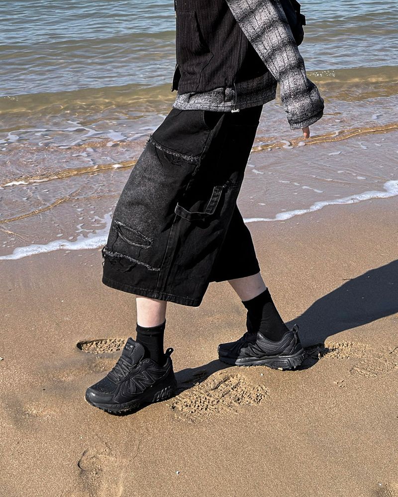 Rick Distressed Bermuda Denim Pants