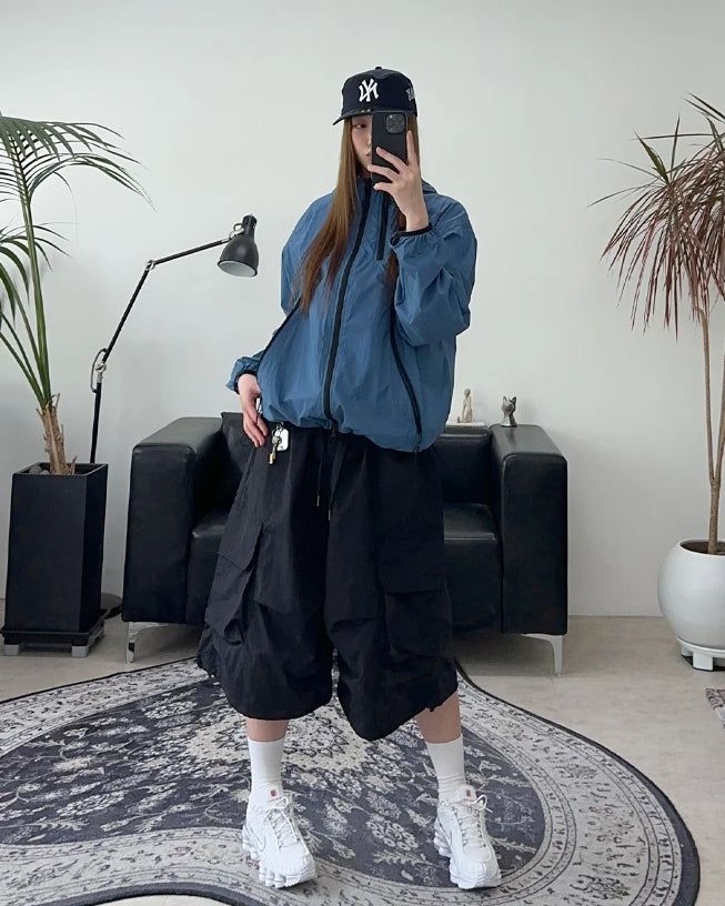 Edin Nylon Cargo Bermuda Pants