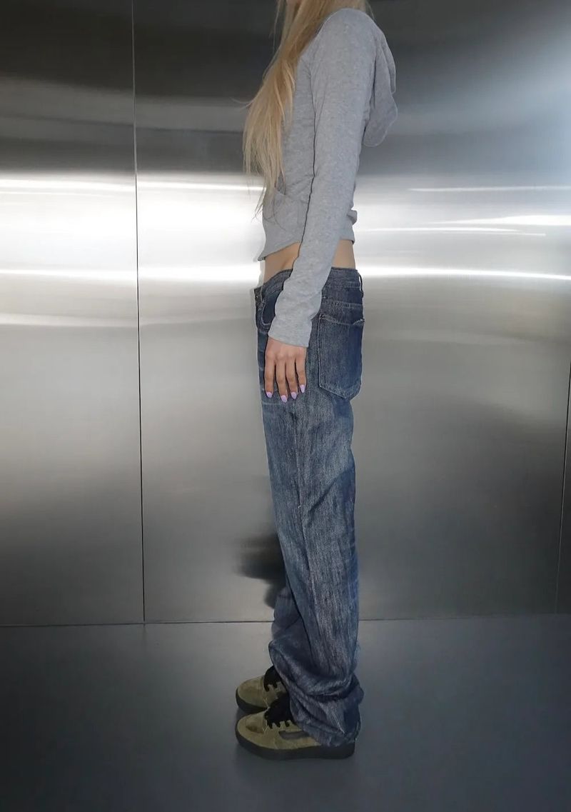 Raw wide Denim