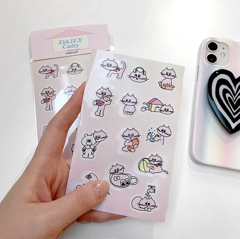 Daily BoBo&Catty Sticker set
