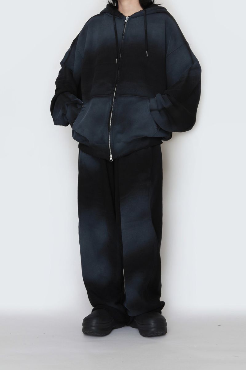 spray-washed string pants