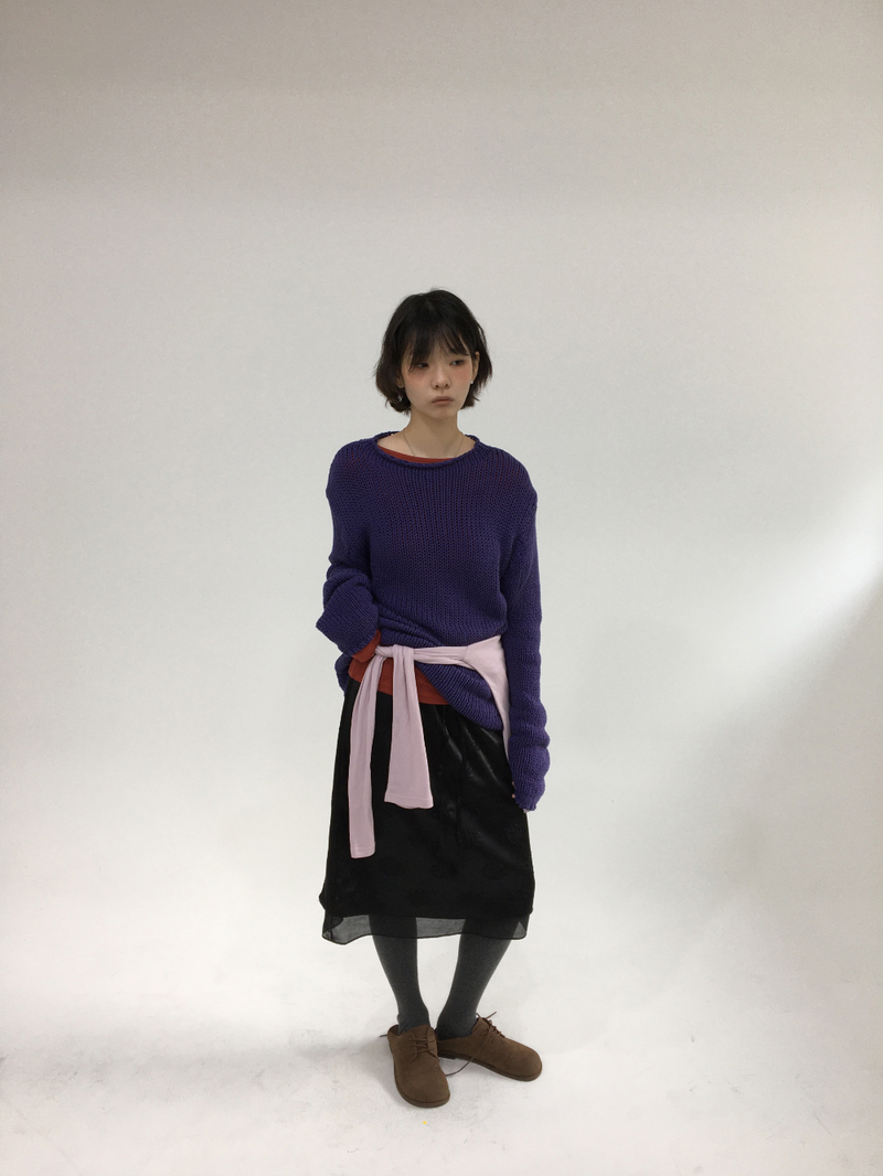 Reverse Rose Skirt (2color)