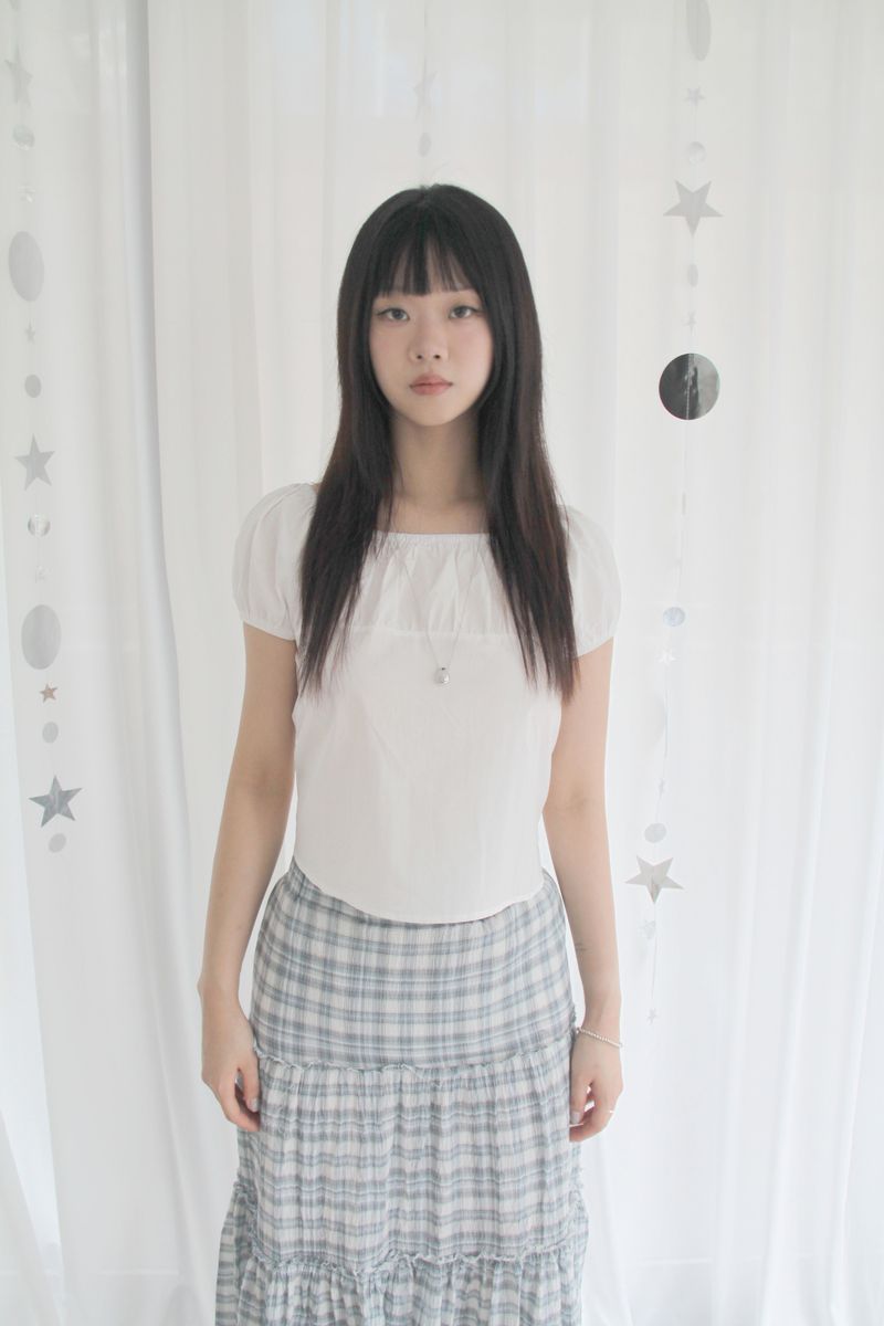 Soft Shirring Blouse