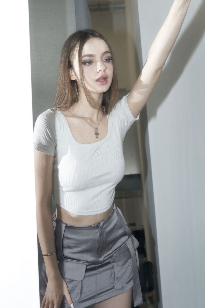 952. Satin cargo strap mini sk (3color)