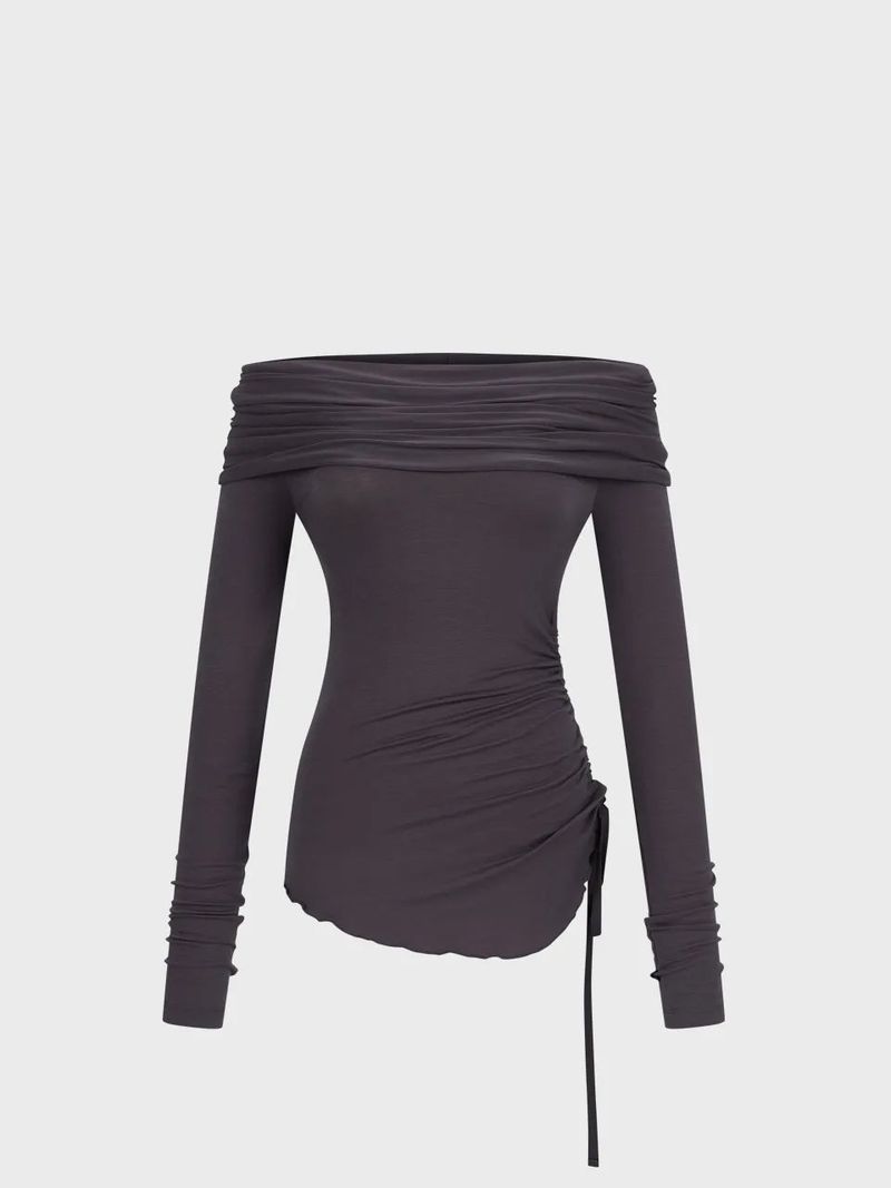 Two-way Strap Top_Charcoal