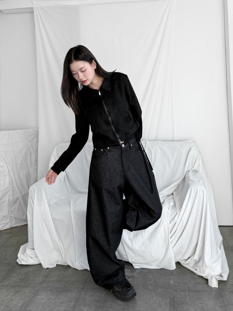  BALLON BLACK DENIM PANTS