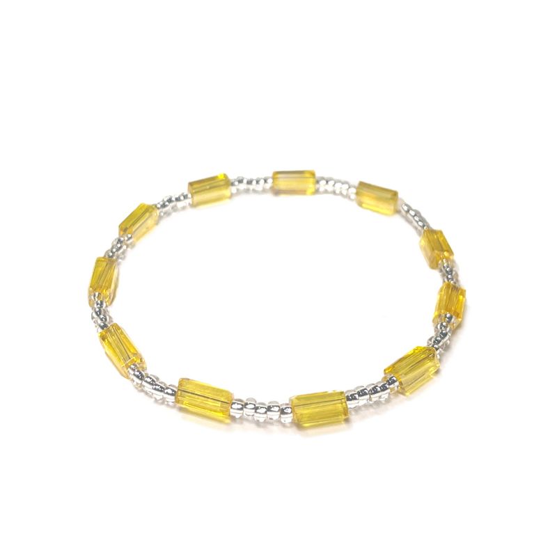 Kichikichiyaya(キチキチヤヤ)の「Kichikichiyaya Bracelet 005 Yellow Square(Accessories)」