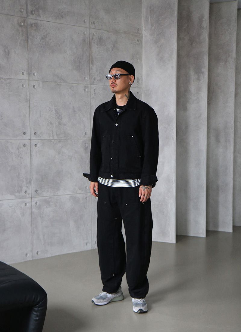 Delight-J（ディライトジェイ）の「[UNISEX] Carpenter Black Denim Jacket（Jackets/Outerwear）」