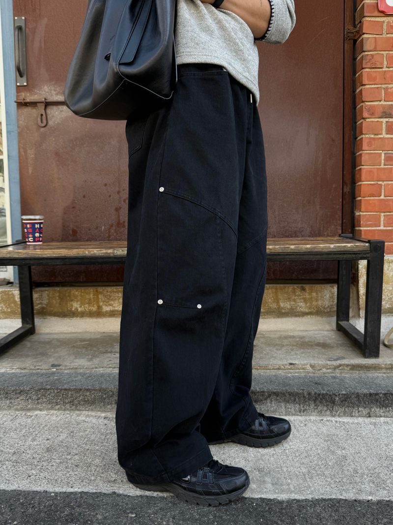 Caccion rivet balloon pants