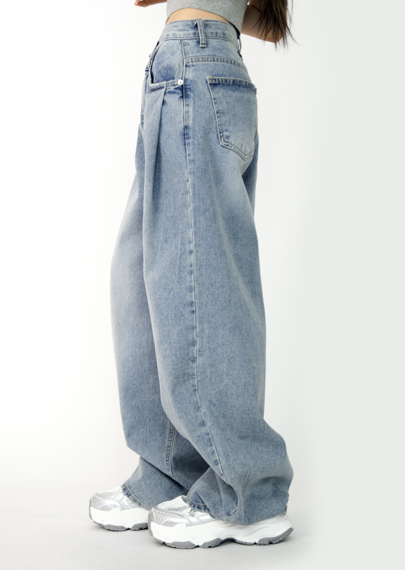 Cloud Wide Denim Pants(2colors)