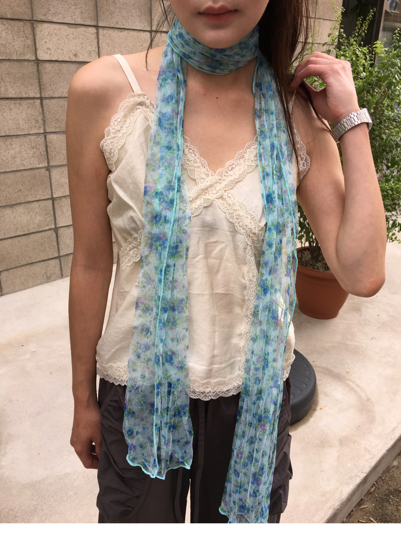 Airy Blossom Scarf (2color)