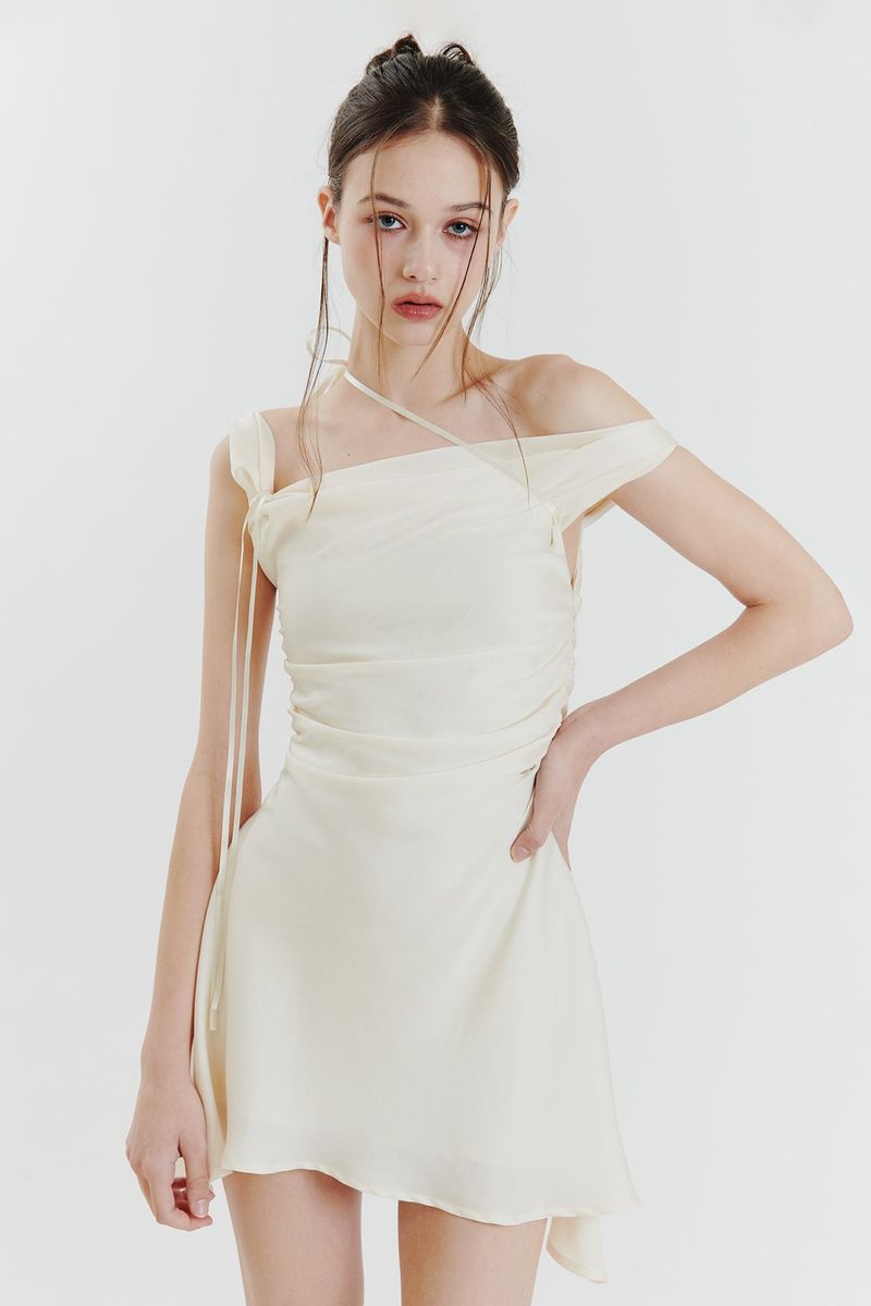PAIN OR PLEASURE（ペインオアプレジャー）の「DEW COWL DRESS cream（Dresses）」