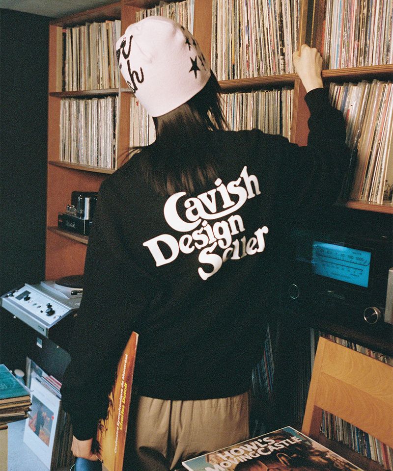 cavish（カビシ）の「SELLER LOGO SWEATSHIRT BLACK(CV2EFUM441A)（Tops）」