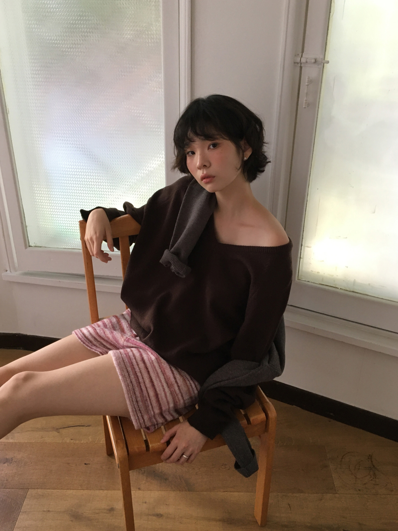 Encore Wool V-neck Knit (5color)