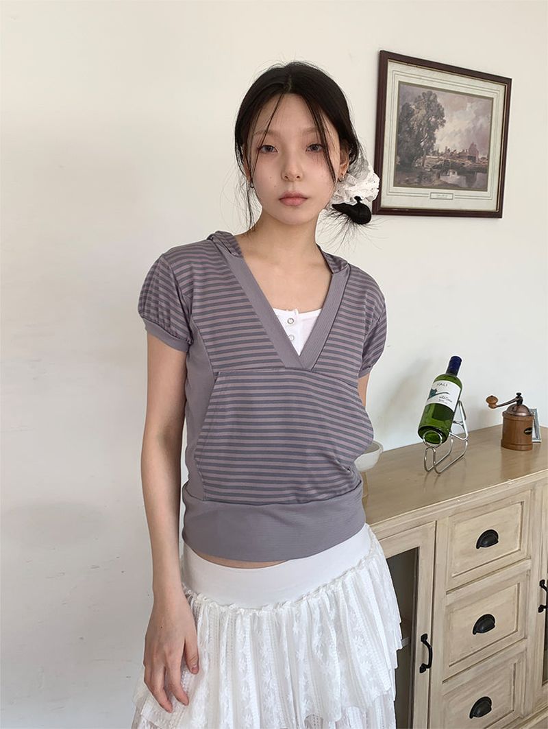 HAZY STRIPE HOODIE (2C)