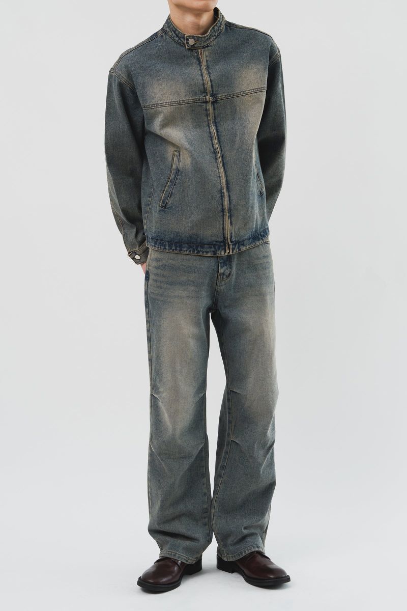 Anti Biker Denim Jacket (3color)