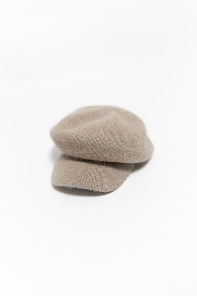 angora knit newsboy cap(6colors)