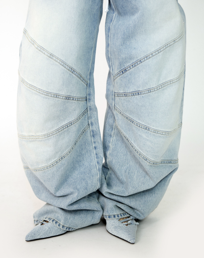 wing denim pants(2color)