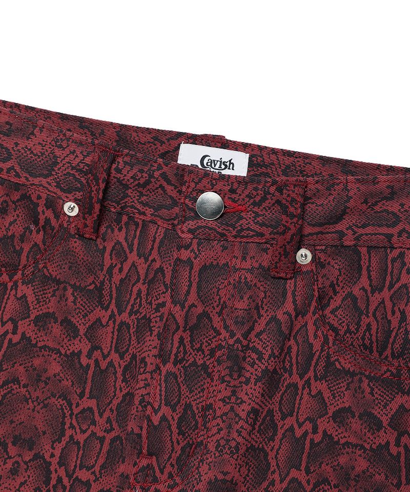 PYTHON BOOTSCUT PANTS RED(CV2DFFPA08A)