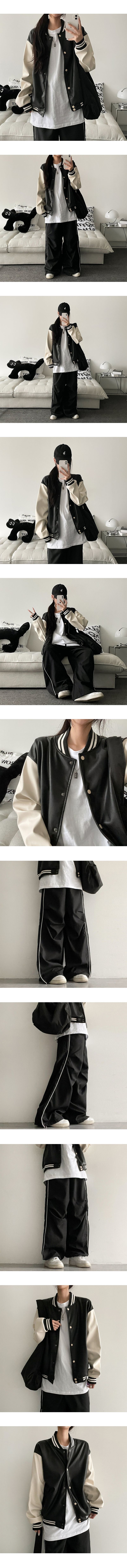 Gran Oversized Fit Leather Color Jumper