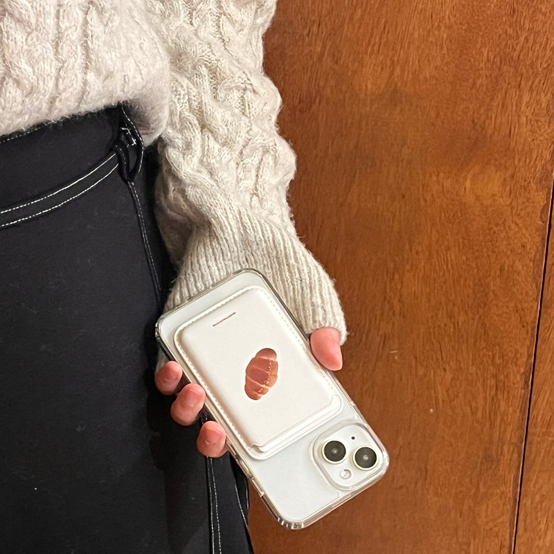 Saltbread MagSafe leather card wallet
