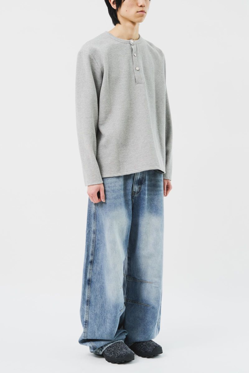 Pis Henley Neck Top (3color)