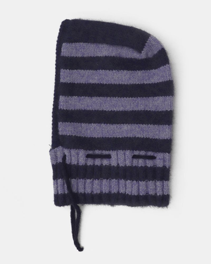 Nervin Stripe Knit Balaclava Hat