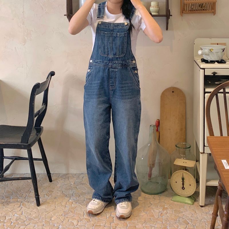 Love on the(ラブオンザ)の「French wide denim overalls suspenders jumpsuit(Pants)」