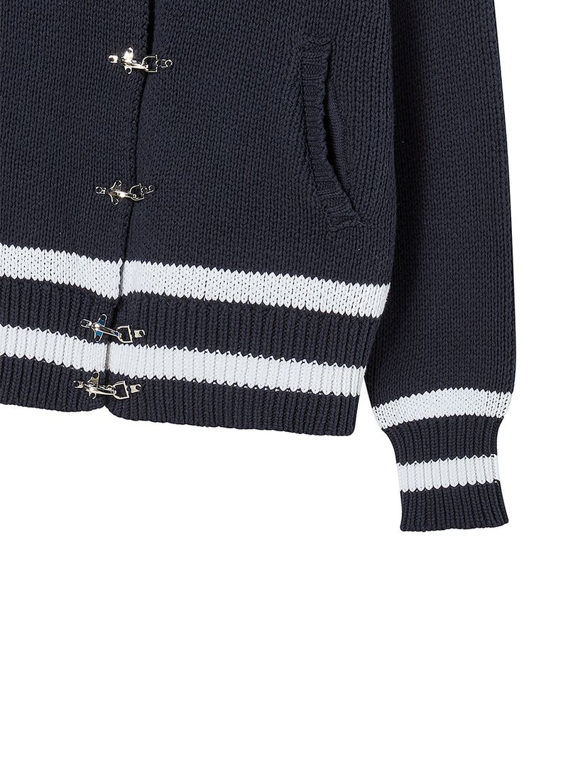 LATCH COWICHAN CARDIGAN (NAVY)