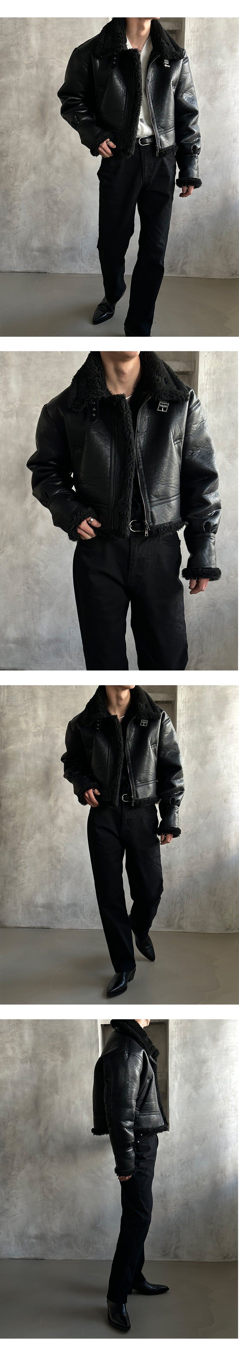 [MADE] LAURANT HIGHNECK CRACK CROP MUSTANG