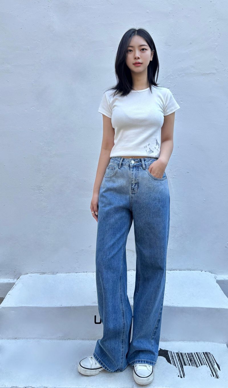 GRADIENT WASHING DENIM PANTS code 25003