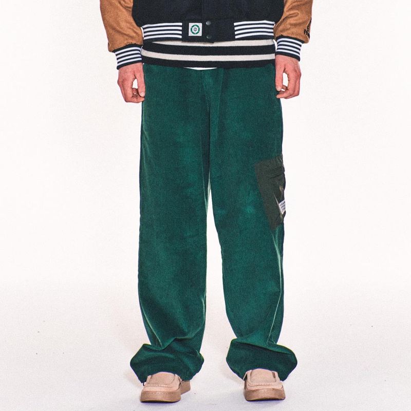 MUMBLE CARGO CORDUROY PANTS (GREEN)
