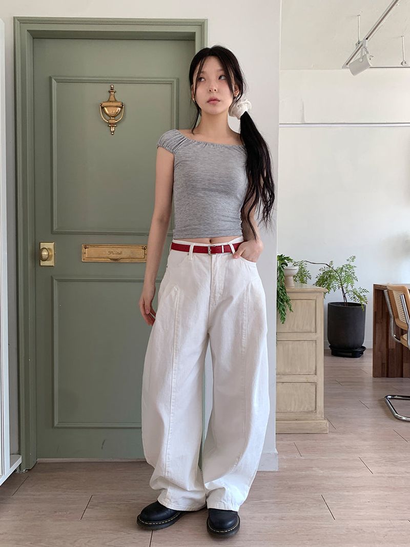 PELVIS PINTUCK BALLOON PANTS (3C)