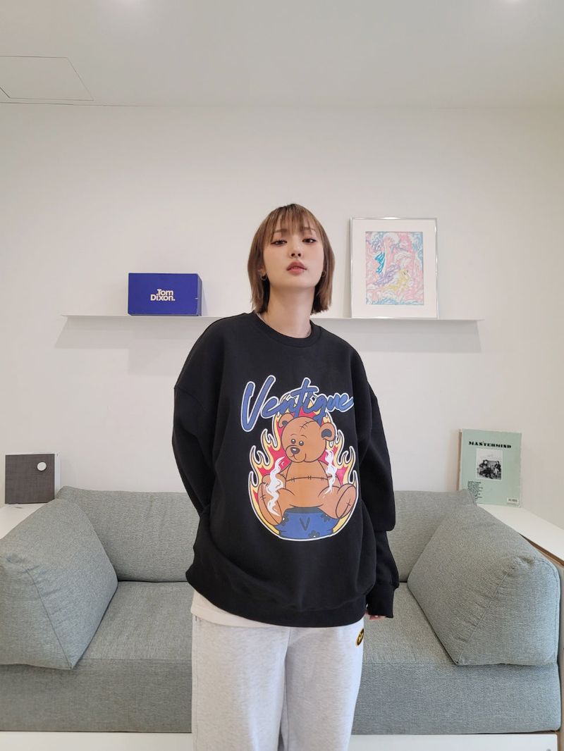 VENTIQUE Bear napping hoodie 3color