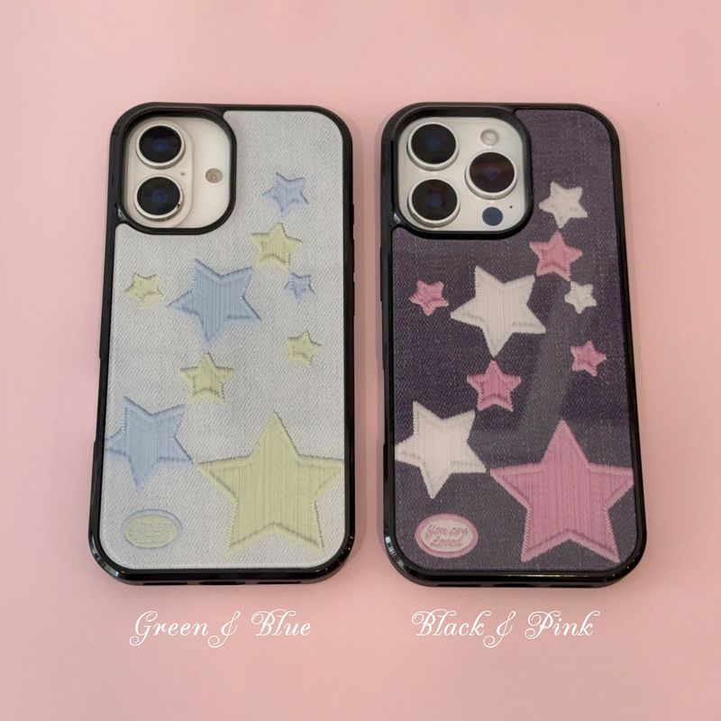 your emotions(ユアーイモーション)の「star denim case (pink ver)(Smartphone Accessories)」