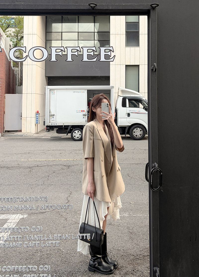 Midien short‑sleeve jacket