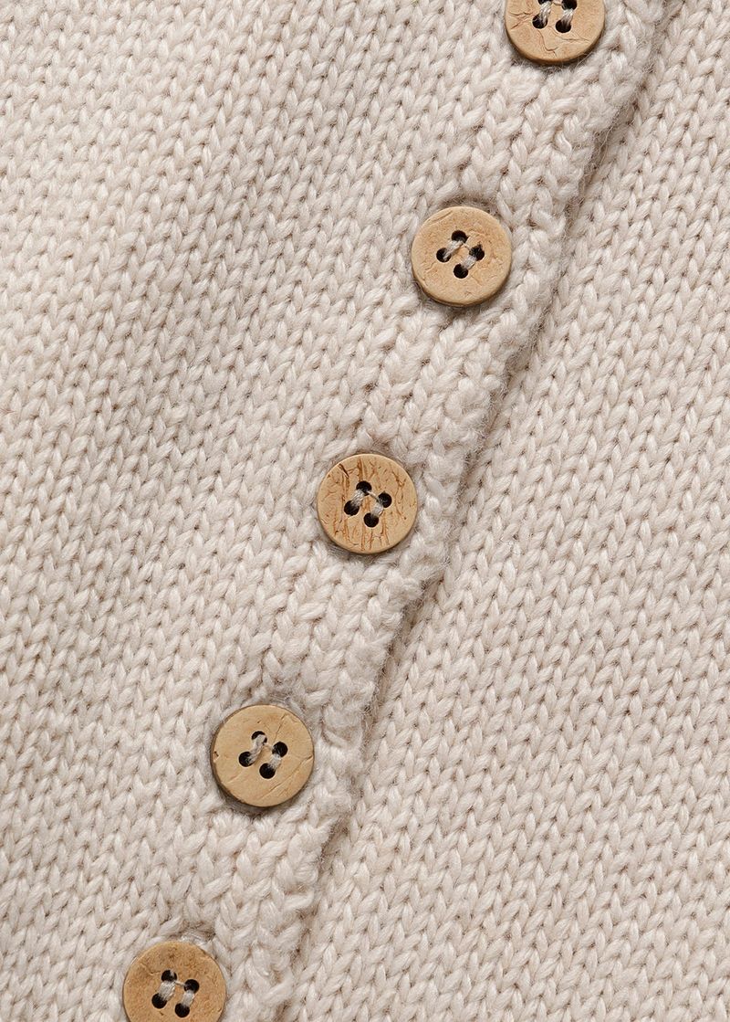 Nuts sleeveless knit_beige
