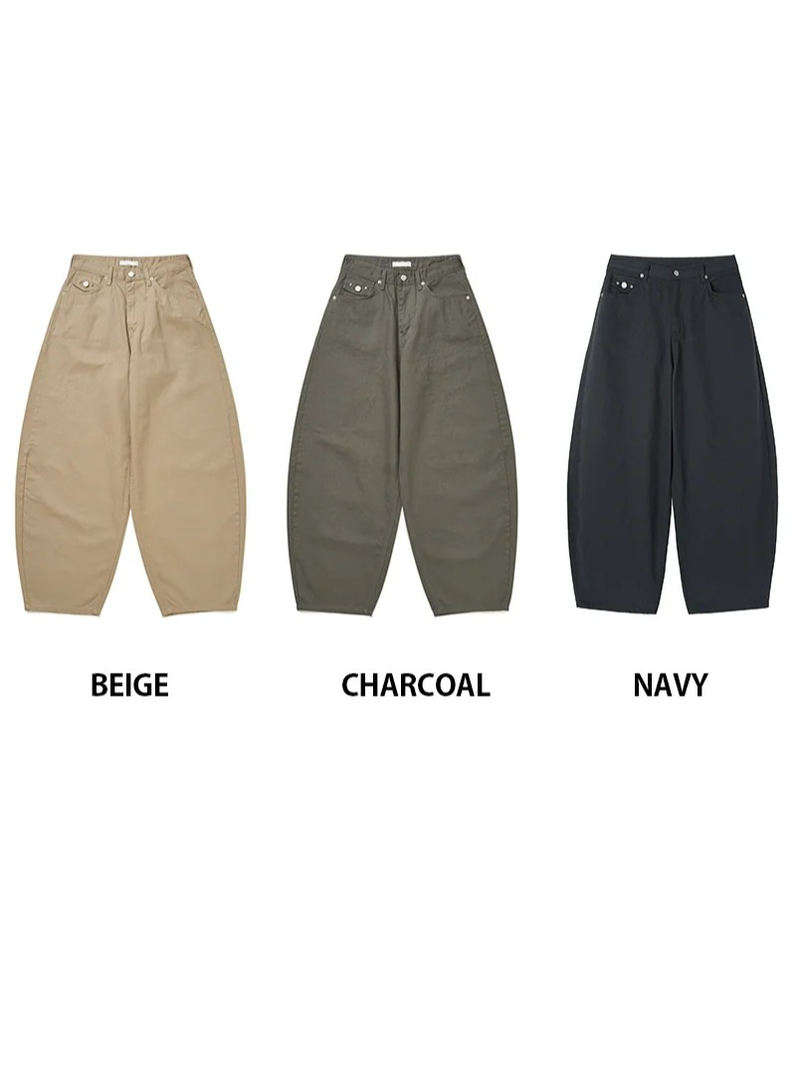 TWILL BACK POCKET STUD PANTS (3C)