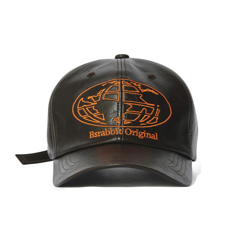 BSRABBIT(ビエスラビット)の「WORLDWIDE CAP VINTAGE LEATHER BROWN(Hats)」