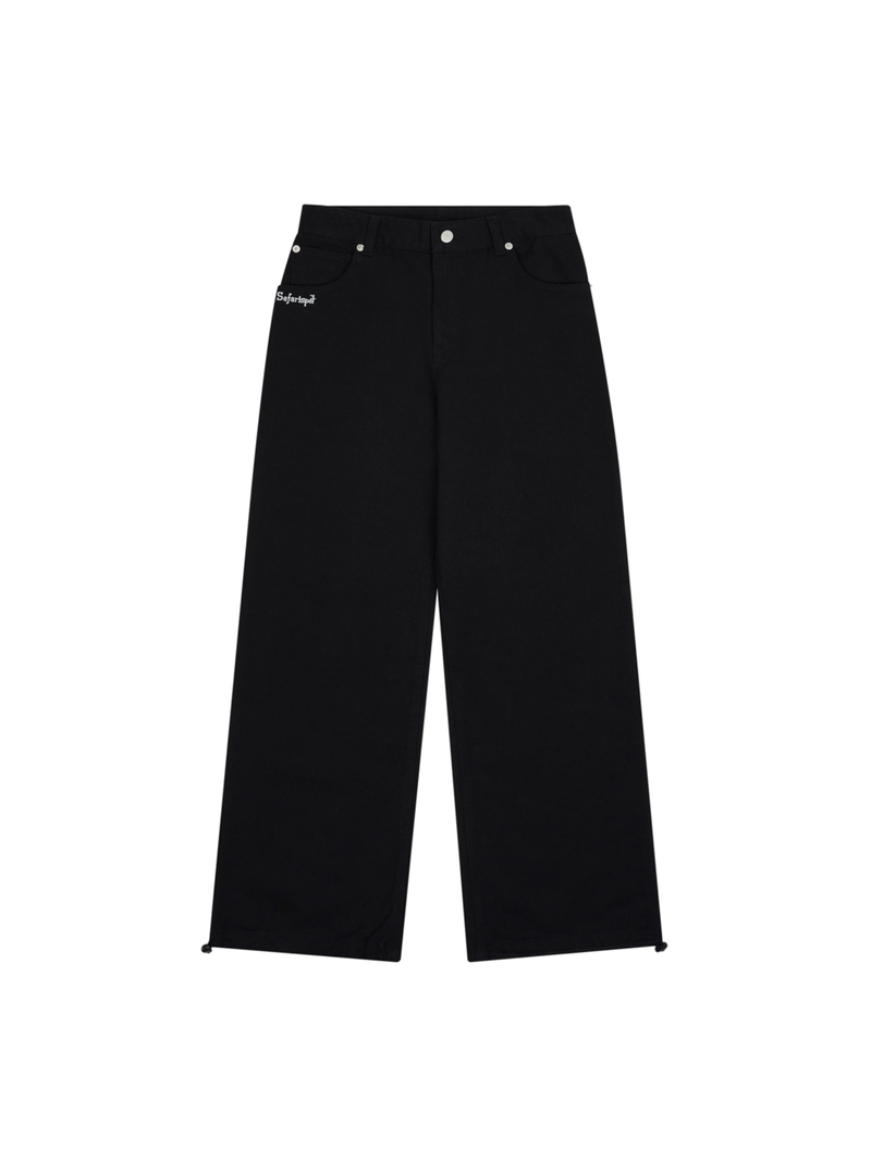 safarispot(サファリスポット)の「1/2 WEB STRING DENIM PANTS (BLACK)(Pants)」
