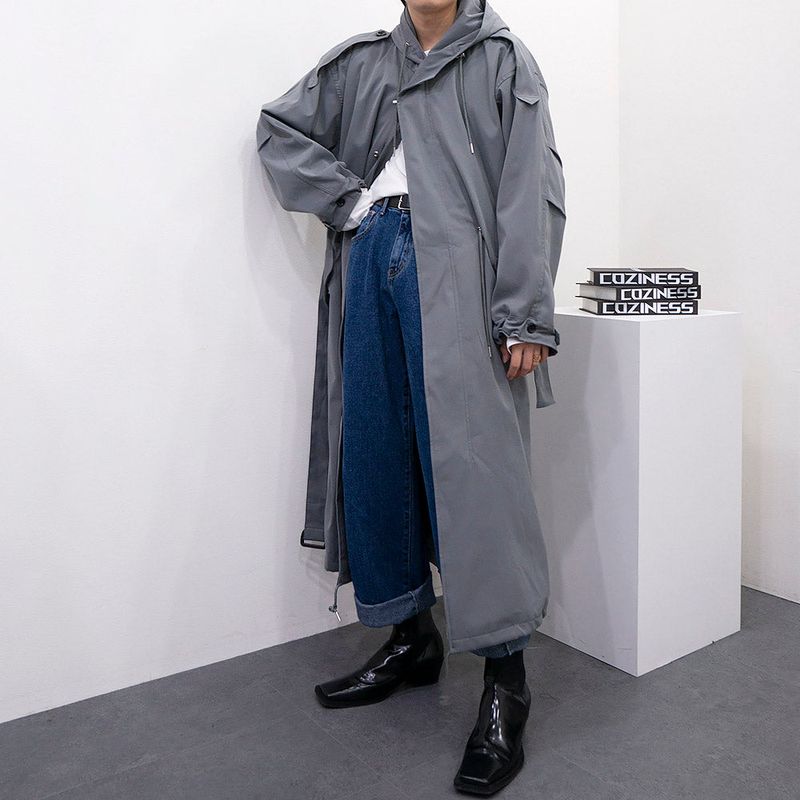 SK Maxi Bomber Jacket Hood Coat (3 colors)