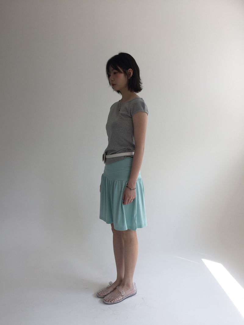 Moa Shirred Midi Skirt (4color) 