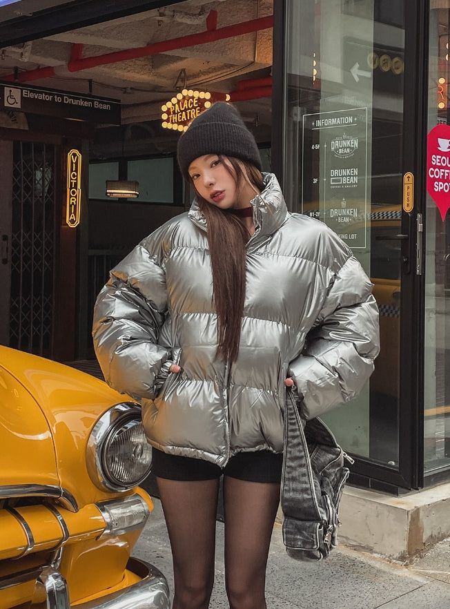 ULAN（ユレン）の「Crea 2way グロッシーオーバーパディングジャケット（ジャケット/アウター）」