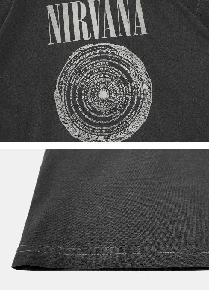 Grunge over t-shirt