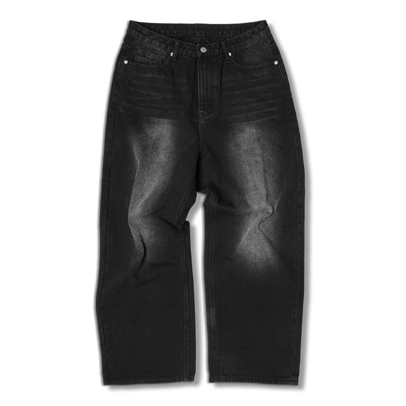 Usual Balloon Back Pocket Denim Pants - 2COLOR