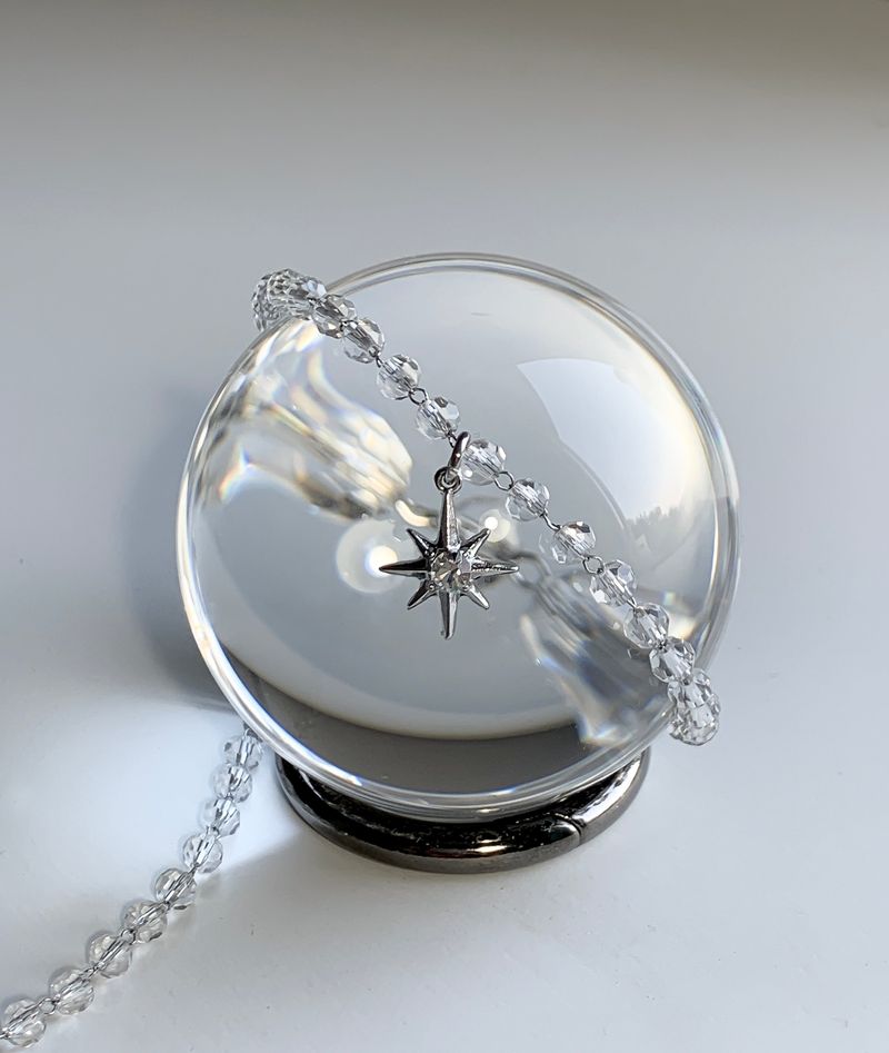 Crystal point necklace
