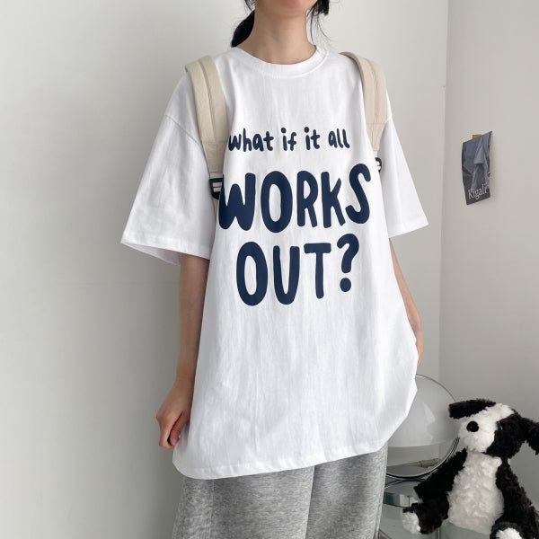 hijjoo（ハイチュー）の「Work boxy fit short-sleeved T-shirt (4 colors) H&L（Tops）」